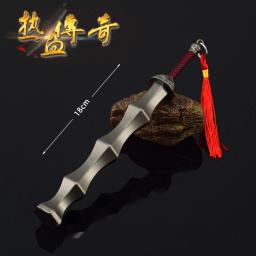 Arma de metal para meninos, Katana Periférica, Modelo de Arma, Legend Game, Mir2, Brinquedos de Arma, Mir2, 18cm - Image 1
