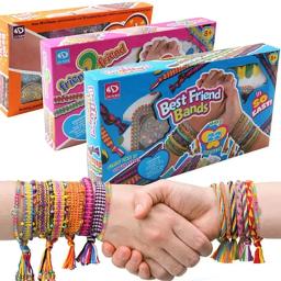Kit de Fazer Jóias para Meninas, Pulseira DIY, Artes para Crianças, Artesanato da Amizade, Brinquedos Presente, 5-12 Anos - Image 1