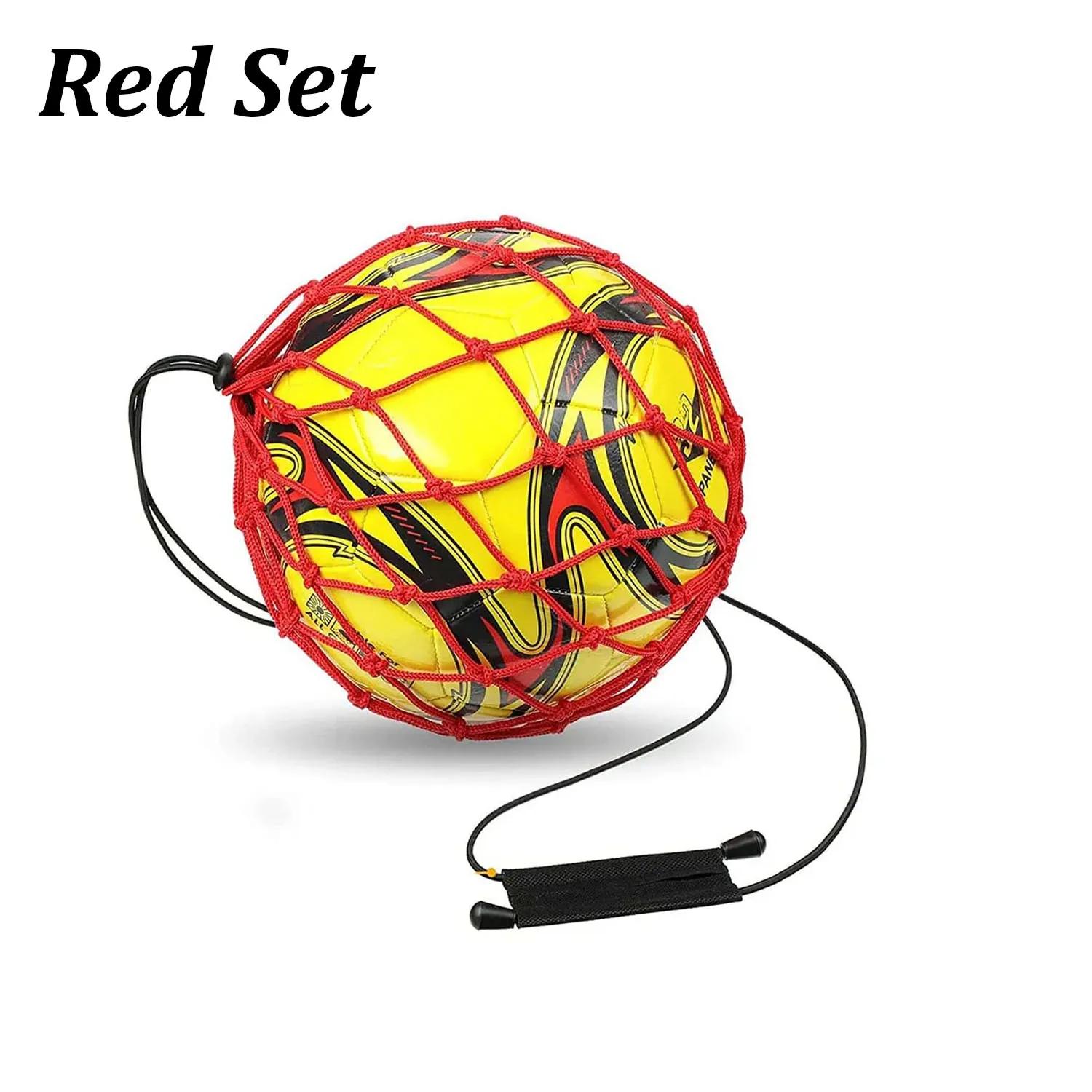 Solo Soccer Kick Trainer Bola De Futebol, Elastic Training Net, Equipamento De Treinamento Acessórios, Se Encaixa Bola Tamanho 3, 4, 5 - Image 1