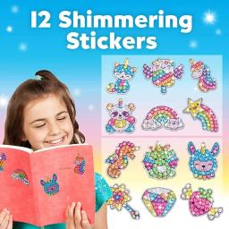 DIY pintura adesivos kits para crianças, decoração artesanal, mosaico adesivo, kit pintura por números, artesanato para meninas e meninos, presente - Image 2
