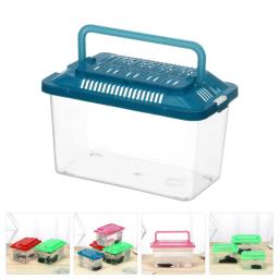 Caixa portátil do hamster do animal de estimação, aquário aquário, tartaruga transparente, portátil - Image 1