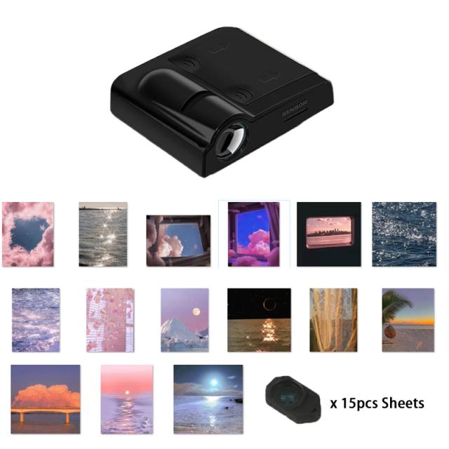 Lâmpada de Projeção Planetária com 9 a 16 Folhas, Efeitos de Luz de Estrelas e Galáxia para Criar Atmosferas Incríveis em Festas e Fotografias
