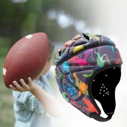 Capacete leve do rugby para homens e mulheres, acolchoamento macio, tampão do scrum, capacete do futebol - Image 2
