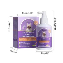 Dog and Cat Tooth Cleaner Spray, Desodorante de Refrescamento da Respiração, Pet Boca Spray, Mantenha a respiração fresca, 50ml - Image 6