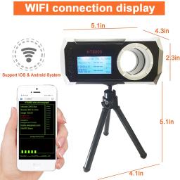 Tela lcd bala velocidade de disparo cronógrafo ht6000 tela de tiro velômetro pistola de ar paintball velocidade app testador de velocidade inteligente - Image 1