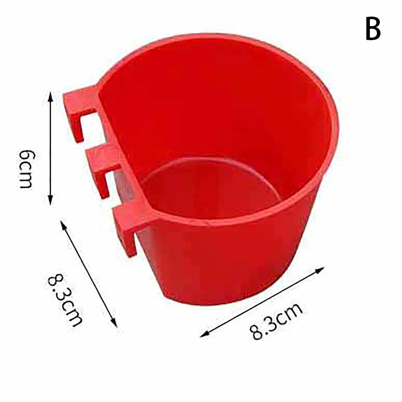 Alimentador plástico do pássaro de suspensão, gaiola do pássaro, papagaio, bacias bebendo, bebedor da água para o pombo, codorna, galinha, pato, 1PC - Image 1