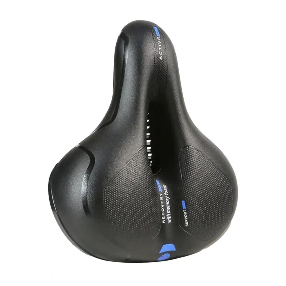 Confortável assento de bicicleta com almofada de espuma, absorção de choque, tira reflexiva, ampla bicicleta sela substituição - Image 1