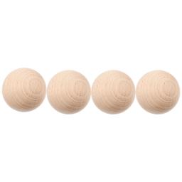 Croquet Petanca Balls for Kids, Bola de madeira para crianças, Rolling Kick, 4 pcs - Image 6