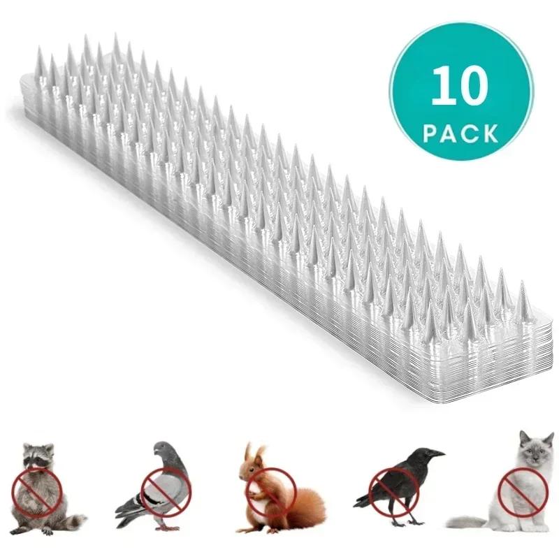 Transparente Plastic Repeller Spikes, gato repelente, Anti pombo, anti-pássaro, controle de esquilo, cercas de jardim, 10 pcs, 20 pcs, 24pcs - Image 1