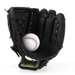 Duplo Falso Couro Espessado Baseball Batting Luva, Luva De PVC Durável, Polegar Reforçado Inferior - Image 1