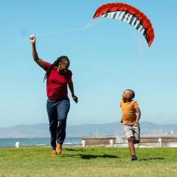 Papagaio parafoil dobrável para adultos, pipas grandes para treinamento de kitesurf, pipas de praia, diversão esportiva ao ar livre, 2,5 m - Image 2