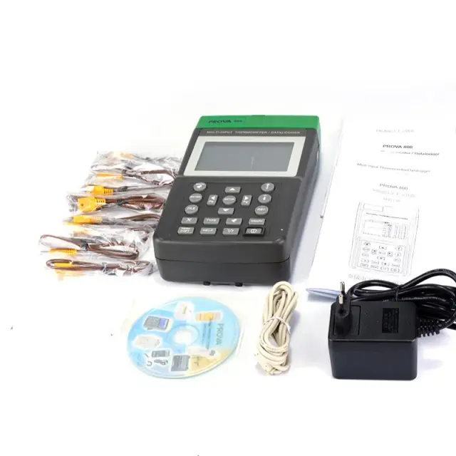 Termômetro Digital PROVA-800 com Datalogger e 8 Canais para Medição de Temperatura Multi-Input