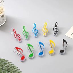 Plástico Musical Note Primavera Holder Clip, Suporte Clip para Piano Violão Musical Notação Clipes, Folha de papel, 1Pc - Image 1