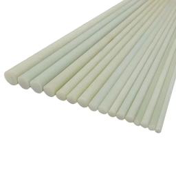 Fibra de vidro branco Rod, 0.8mm, 1mm, 1.2mm, 1.5mm, 1.6mm, 2mm, 2.8mm, 3mm, 4mm, 5mm, 6mm, 7, 10pcs fibra de vidro haste, comprimento 500mm, tamanho de 8mm/9.5mm/10mm - Image 1