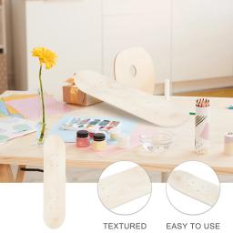 Baralho de skate em branco dupla face diy lona para jardim de infância inacabado desenho rolo brinquedo acessórios esportivos - Image 4