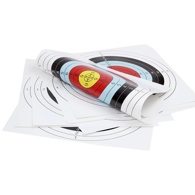 50*50cm ao ar livre esportes de caça tiro com arco acessórios eva espuma alvo com papel alvo tiro com arco alvo papel bullseye - Image 1