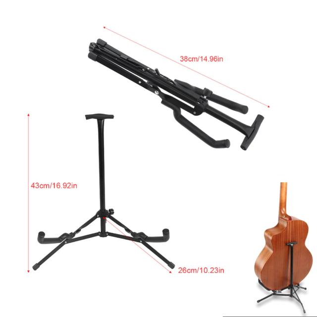 Suporte de Chão para Guitarras Acústicas, Elétricas e Clássicas - Acessórios para Baixo Inclusos