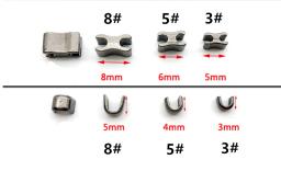 Metal Abertura Zipper, Up Stopper e End, Alta Qualidade, Em Forma de U, DIY, Costura Artesanato, Roupas, Calças, Acessórios, 3 #, 5 #, 8 #, 10Pcs - Image 4
