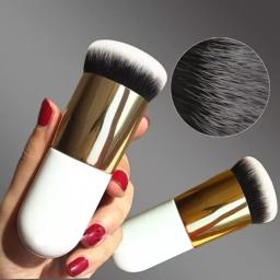 Nova moda chubby pier fundação escova plana creme pincéis de maquiagem profissional cosméticos escova destaque solto pó brus - Image 1