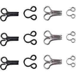 20 conjuntos de gancho e olho ferramentas de fixação com botões de costura de metal prendedores prensa studs para saia vestido sutiã costura diy crafting - Image 2