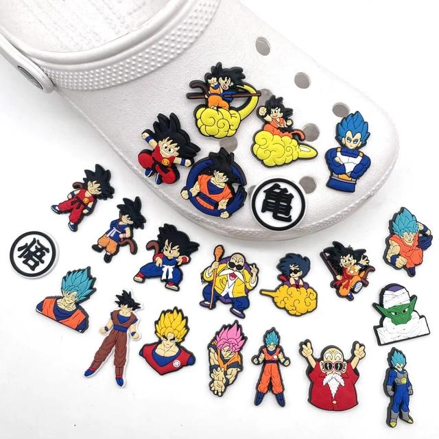 Dragon Ball 22pcs Encantos para Crocs - Decoração de Sapato Personalizada