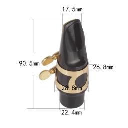 Bocal para Alto Tenor Saxofone Soprano, Clip, Clip Cap, Reed, Pad, Acessórios para Instrumentos Musicais, Drop Shipping, 5Pcs Set - Image 5