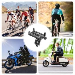 Suporte de telefone universal à prova de choque para bicicleta e motocicleta, telefone celular, 2.3-3.4 in Wide - Image 4