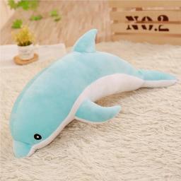 1 Set Brinquedos de pelúcia Dolphin Shaped Dormir Almofada Confortável Animal Travesseiro Dolls Girl Nap Travesseiros para Sala No 1 - Image 5