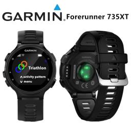 Garmin Forerunner 735XT GPS Triatlo ao ar livre Relógio óptico de frequência cardíaca suporta comutação em vários idiomas 95% novo - Image 1
