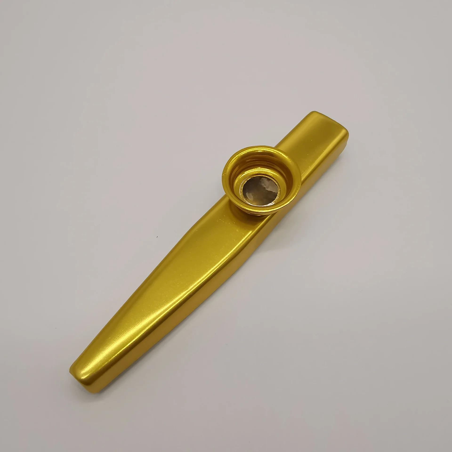 Lightweight Metal Kazoo para iniciantes, flauta portátil, amantes da música, instrumento de sopro, design simples - Image 4