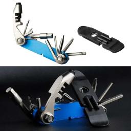 Kit de ferramentas multifuncional 14 em 1 para reparo de bicicletas, conjunto de ferramentas de manutenção de liga de aço, chave de fenda cruzada, cortador de corrente - Image 2