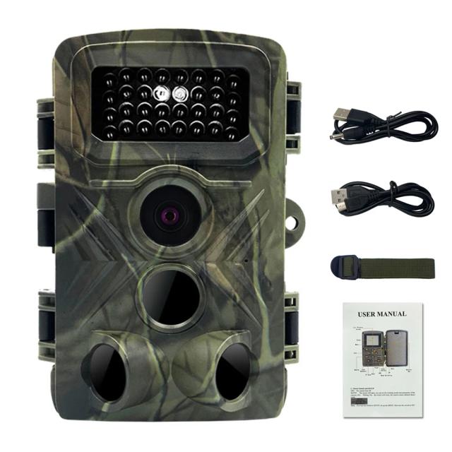 Câmera de Monitoramento PR3000 para Caça e Observação de Animais com IP66 Impermeável, 36MP, 1080P e 34 Luzes Infravermelhas