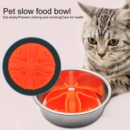 Silicone Dog Slow Feeder Insert, Inserção de tigela com ventosa, Rodada saudável, Anti-Asfixia, Esteira espessada e antiderrapante - Image 5