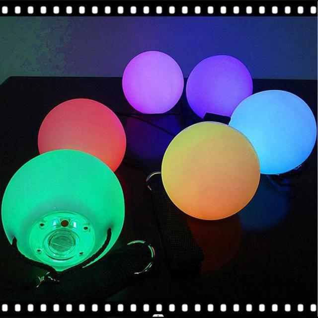 Bola LED Colorida RGB Para Performance de Palco e Dança do Ventre - Acessório Brilhante para Festas e Festivals