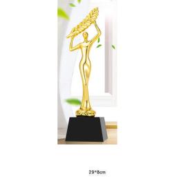 Troféu De Resina Banhado A Ouro, Cristal Inferior, Criatividade Personalizada, Enviar Amigos Prêmios, Lembrança De Dança, Competição, Decoração De Casa, 1Pc - Image 5