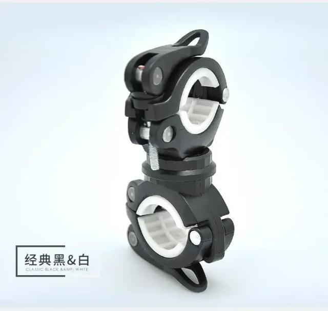 Suporte de Montagem para Lanterna de Bicicleta com Rotação de 360° - Acessórios para Lâmpada LED