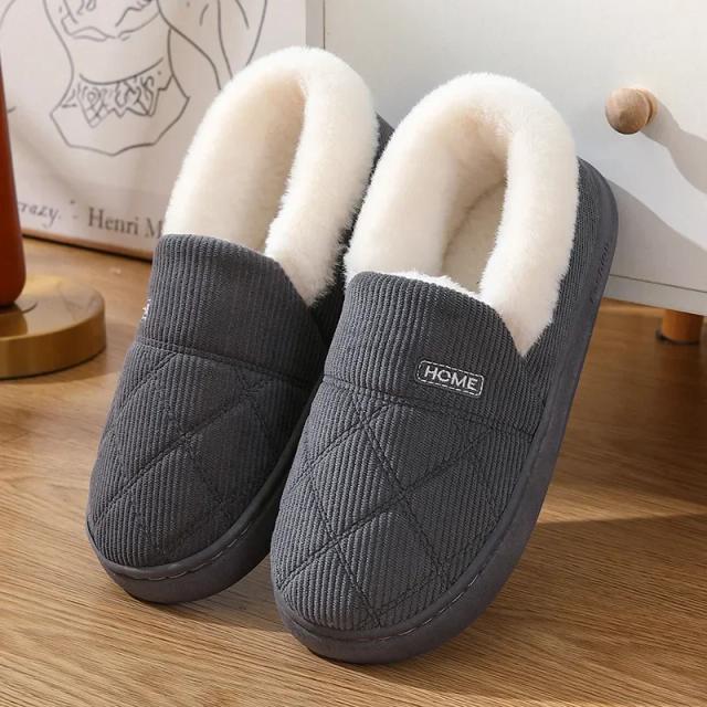 Mulheres chinelos de pelúcia inverno pele quente antiderrapante nuvem chinelos ao ar livre respirável grosso sola plana chinelo casa