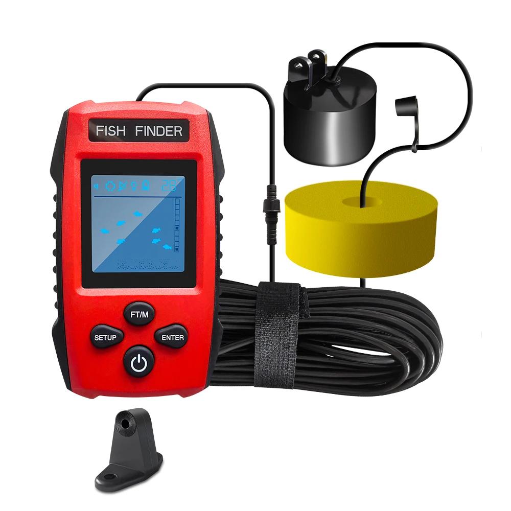 Fish Finder com display LCD, Fish Finder, Sensor Transdutor, Cobertura Sonar, Cor, Impermeável, IPX4, 45 Graus, Novo, 2022 - Image 1