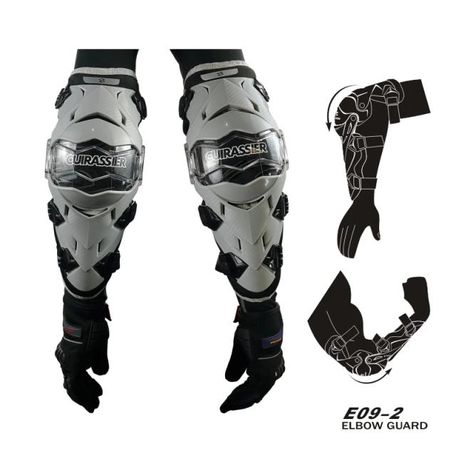 Protetor de Cotovelo e Joelheira para Motocicleta - Couraça de Segurança para Motocross, Downhill e Dirt Bike