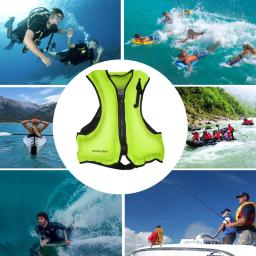 Jaqueta salva-vidas inflável adulta, Dispositivo Flutuante de Snorkeling, À deriva, Surfe, Sobrevivência, Esportes Aquáticos, Salvamento - Image 6