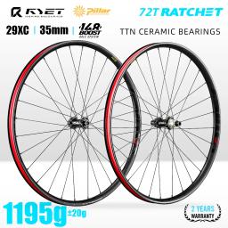 Ryet 2024 super leve 29er mtb rodas de carbono 35mm aro da bicicleta montanha 72t catraca hub rodado pilar falou 2015 ciclismo - Image 1