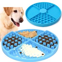 Tapete de silicone para animais de estimação, Alimentador lento com ventosa, Utensílios para aliviar ansiedade, Suprimentos para cães e gatos - Image 4