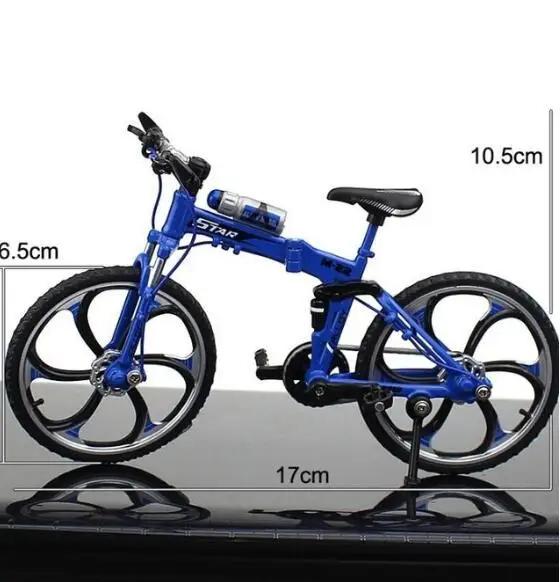 1:10 modelo liga de bicicleta de montanha diecast metal mountain bike curvatura estrada dobrável corrida simulação presente brinquedos para crianças - Image 1