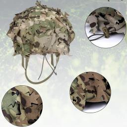 3D Camo Airsoft Capacete Capa, Corte a Laser, Forma de Folha, Malha, Capacete, Paintball, Paraquedista, Caça, Airsoft, Capacete Acessórios - Image 4