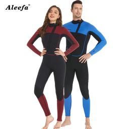 Roupa de mergulho Wetsuit Homens Mulheres 3mm Neoprene com zíper frontal Natação de inverno para suring SUP - Image 1