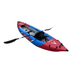 Caiaque inflável duplo escovado Solarmarine, canoa de competição, caiaques dobráveis de rafting, prancha de remo recreativa, bote de pesca - Image 1