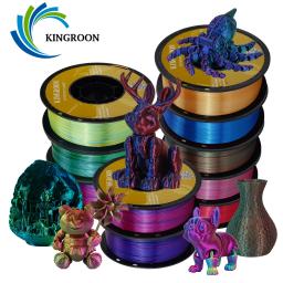 Filamento De Plástico Para Impressora 3D, Filamento PLA De Seda, Materiais De Impressão, FDM, FDM, 22 lbs, 3 Cores, 10kg, 22 lbs - Image 1