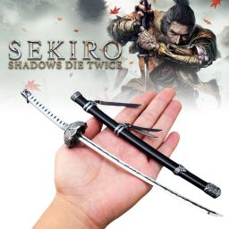 Espada Katana Samurai Japonês, Mini Faca Ninja, Metal Sekiro Wolf, Modelo de Arma em Tamanho Real, Brinquedo Infantil, Presente Anime, 25cm - Image 1