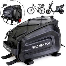 EVA Hard Shell Bike Bag, Multifunções Bagageira de Bicicleta, Grande Capacidade, MTB impermeável Road Bike Acessórios, 4L - Image 1