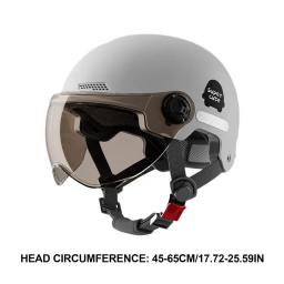 Capacete de bicicleta elétrica com forro destacável Capacete de bicicleta leve Capacete de scooter ajustável Acessórios de ciclismo respirável - Image 6